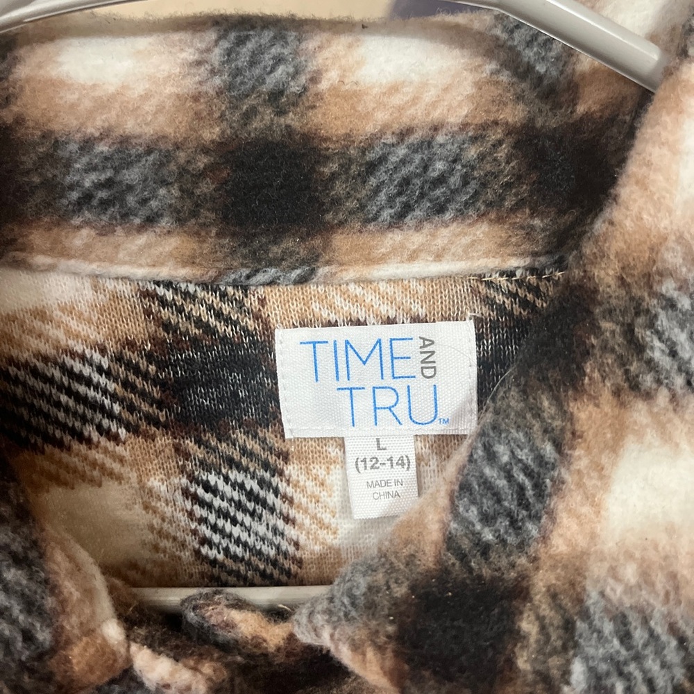 Plaid Button-Up Jacket - Picture 3 of 3